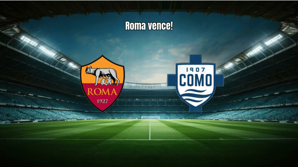 AS Roma vence Como por 1x0 na Serie A com gol de Wesley