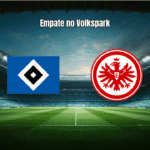 Hamburger SV e Eintracht Frankfurt empatam em 1 a 1 na Bundesliga