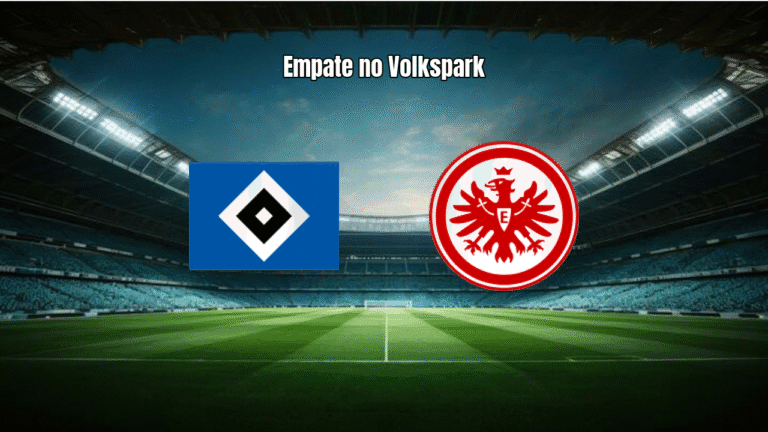 Hamburger SV e Eintracht Frankfurt empatam em 1 a 1 na Bundesliga
