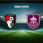 Bournemouth 1x1 Burnley: Empate no fim e luta contra o rebaixamento