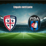 Cagliari e Pisa empatam em 2 a 2 em jogo eletrizante da Serie A