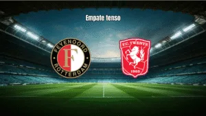 Feyenoord 1-1 Twente: Empate tenso com expulsão e domínio visitante