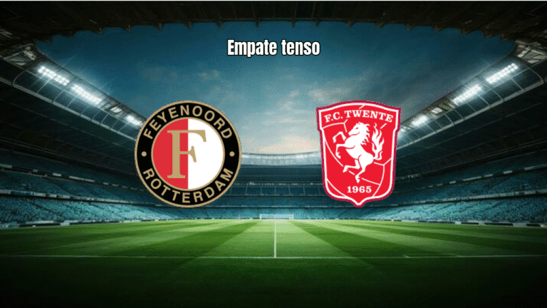 Feyenoord 1-1 Twente: Empate tenso com expulsão e domínio visitante