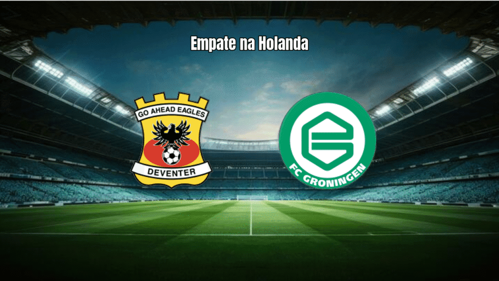 GO Ahead Eagles 1-1 Groningen: Empate na Eredivisie em Deventer