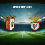 Braga e Benfica empatam em 2-2 em jogo eletrizante da Liga Portugal