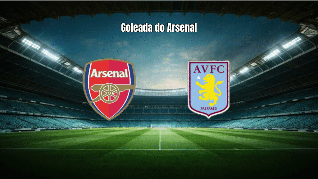 Arsenal goleia Aston Villa por 4 a 1 na Premier League