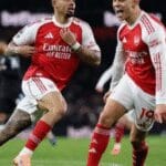 Gabriel Jesus marca após 365 dias e Arsenal goleia Villa na Premier