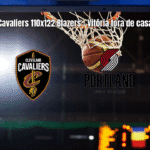 Portland Trail Blazers vence Cleveland Cavaliers por 122 a 110 na NBA