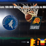 Phoenix Suns vence Minnesota Timberwolves por 108 a 105 na NBA