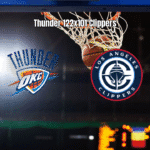 Oklahoma City Thunder vence Los Angeles Clippers por 122 a 101 na NBA
