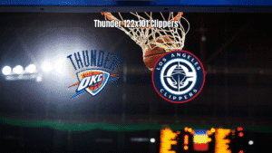 Oklahoma City Thunder vence Los Angeles Clippers por 122 a 101 na NBA