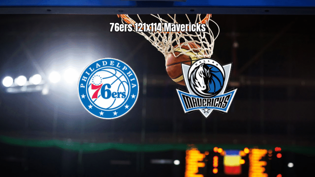 Philadelphia 76ers vence Dallas Mavericks por 121 a 114 na NBA