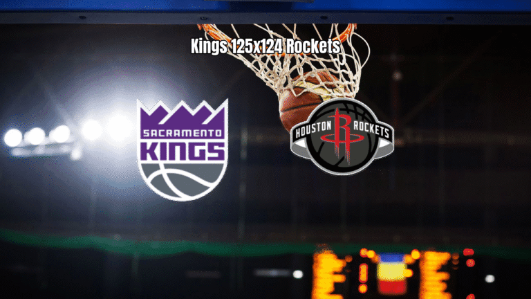 Sacramento Kings vence Houston Rockets por 125x124 na NBA