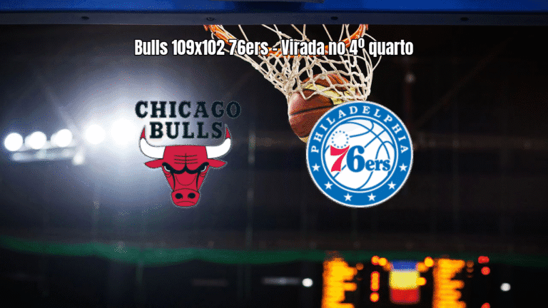 Chicago Bulls vence Philadelphia 76ers por 109 a 102 na NBA