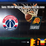 Phoenix Suns vence Washington Wizards por 115 a 101 na NBA