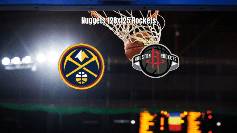 Nuggets vencem Rockets por 128 a 125 em jogo eletrizante da NBA