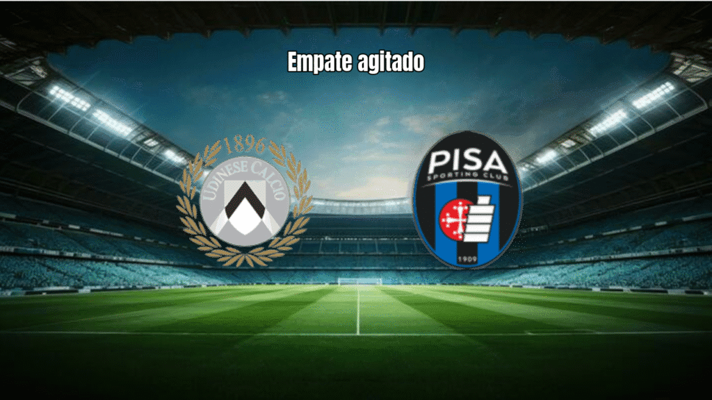 Udinese 2-2 Pisa: Empate em jogo movimentado da Serie A