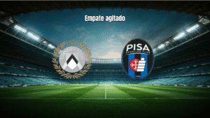 Udinese 2-2 Pisa: Empate em jogo movimentado da Serie A
