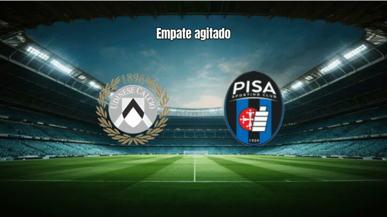 Udinese 2-2 Pisa: Empate em jogo movimentado da Serie A
