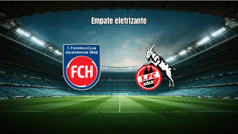 Heidenheim e Köln empatam em 2 a 2 em jogo eletrizante da Bundesliga
