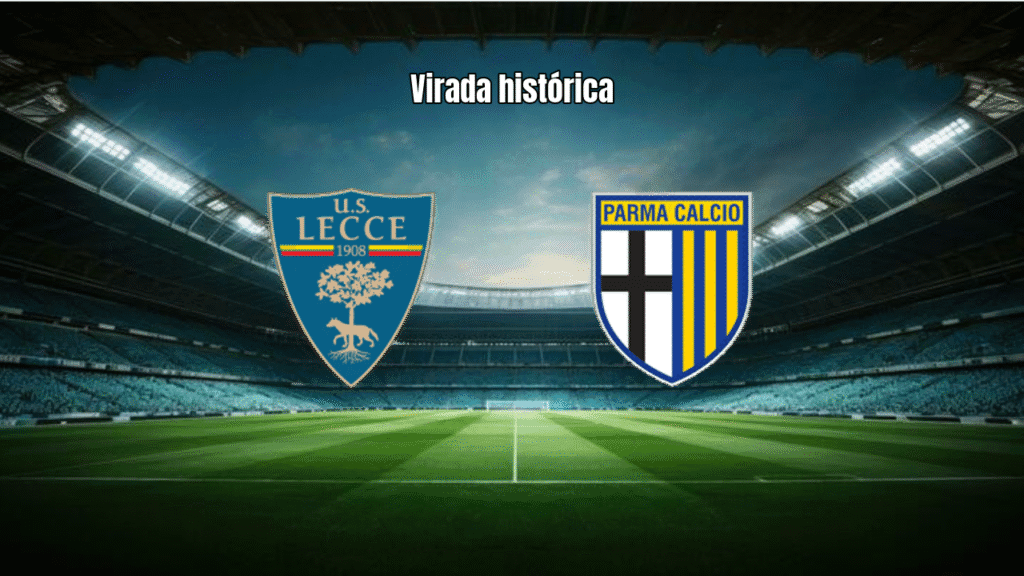 Lecce 1x2 Parma: Virada do Parma com dois a menos no time da casa