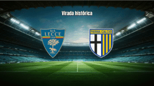 Lecce 1x2 Parma: Virada do Parma com dois a menos no time da casa