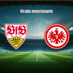 Stuttgart vence Frankfurt em jogo eletrizante da Bundesliga por 3 a 2