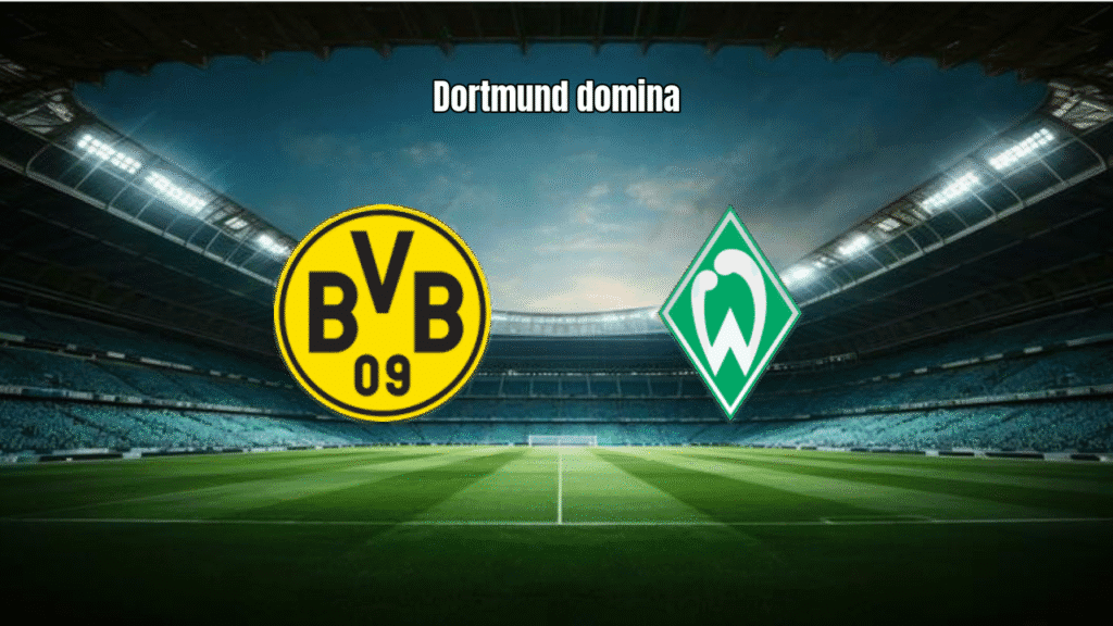Borussia Dortmund vence Werder Bremen por 3 a 0 na Bundesliga