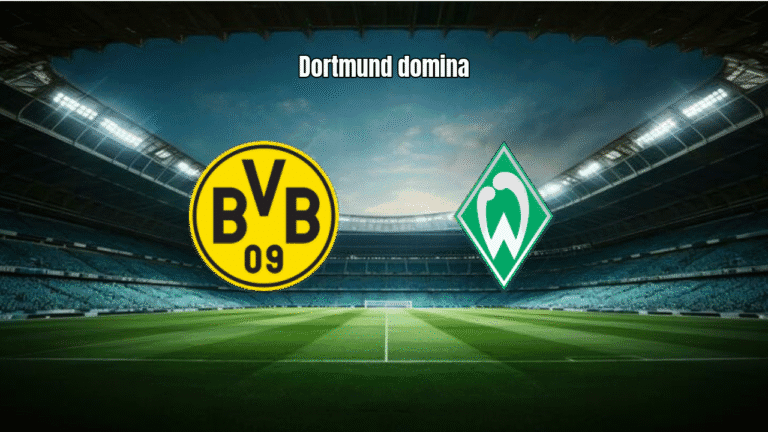 Borussia Dortmund vence Werder Bremen por 3 a 0 na Bundesliga
