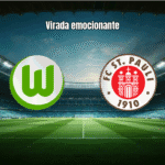 Wolfsburg vence St. Pauli com gol no fim pela Bundesliga