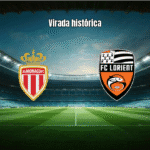 Lorient surpreende Monaco com virada por 3 a 1 na Ligue 1