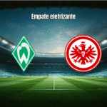 Werder Bremen e Eintracht Frankfurt empatam em 3 a 3 na Bundesliga
