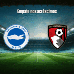 Brighton 1-1 Bournemouth: Kostoulas salva ponto nos acréscimos