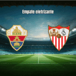 Elche 2-2 Sevilla: Adams salva os visitantes nos acréscimos