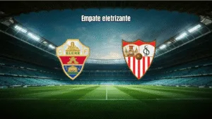 Elche 2-2 Sevilla: Adams salva os visitantes nos acréscimos