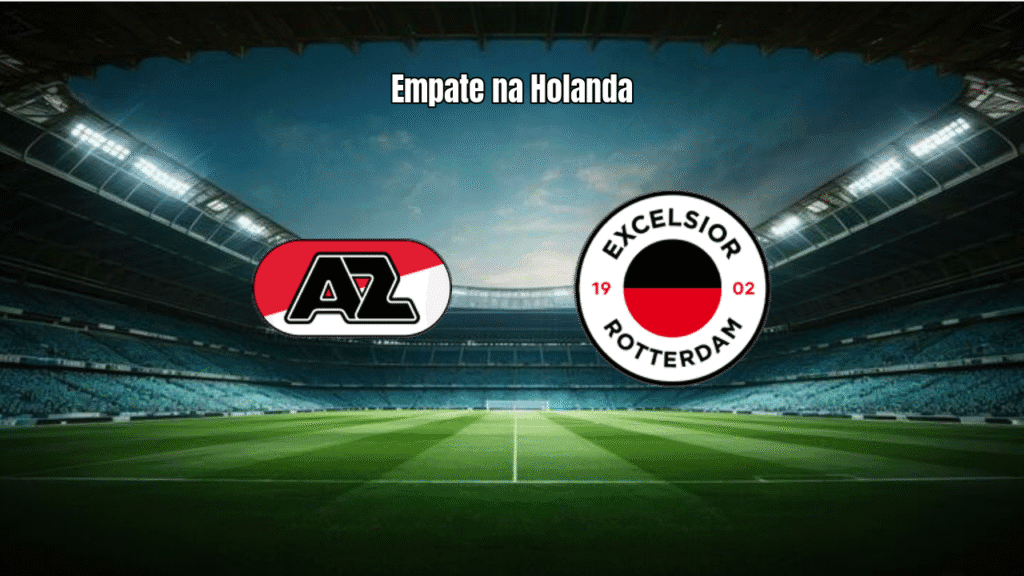 AZ Alkmaar e Excelsior empatam em 1x1 na Eredivisie Holandesa