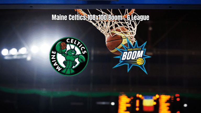 Maine Celtics vence Noblesville Boom por 108 a 100 na G League
