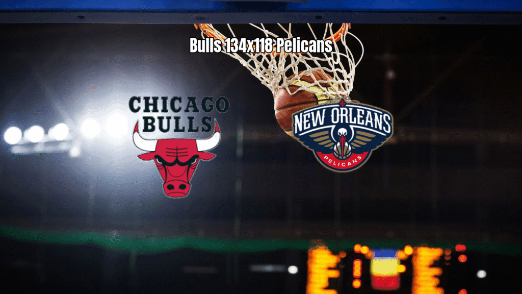 Chicago Bulls vence New Orleans Pelicans por 134 a 118 na NBA