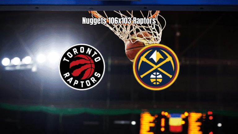 Denver Nuggets vence Toronto Raptors por 106 a 103 na NBA