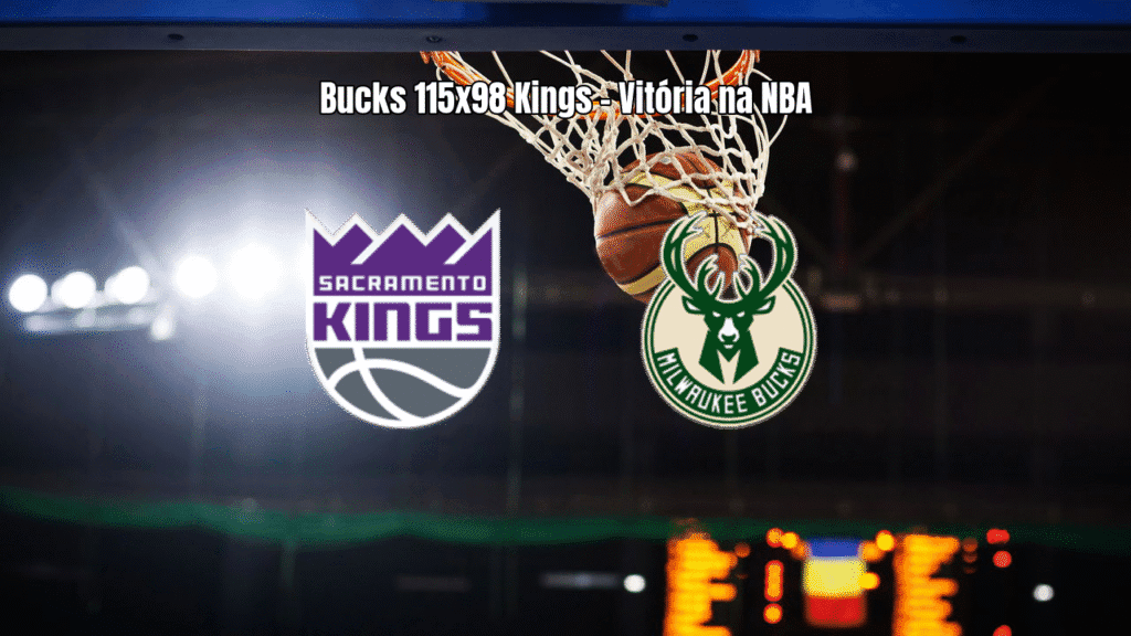 Milwaukee Bucks vencem Sacramento Kings por 115 a 98 na NBA