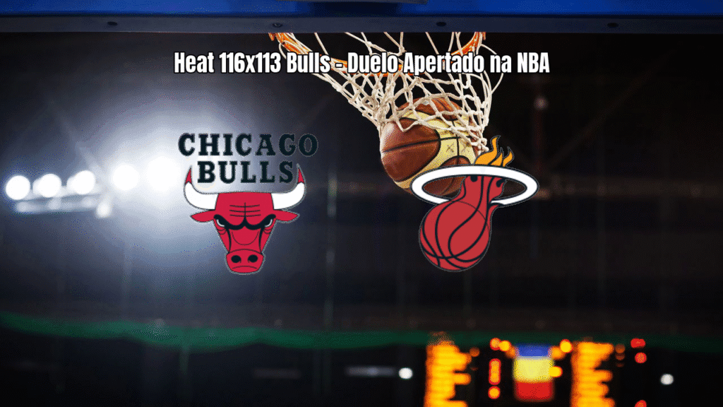 Miami Heat vence Chicago Bulls por 116 a 113 em jogo eletrizante da NBA