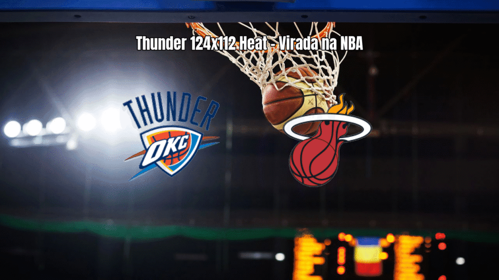Oklahoma City Thunder vence Miami Heat por 124 a 112 na NBA