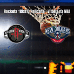 Houston Rockets vence New Orleans Pelicans por 119 a 110 na NBA