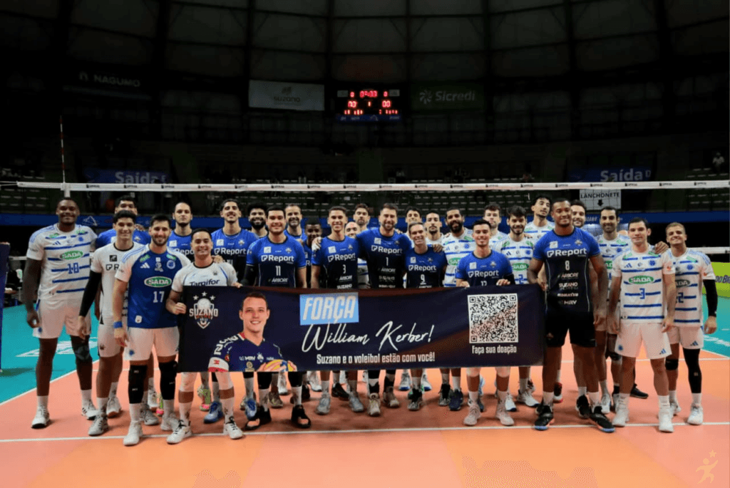 Suzano Vôlei arrecada R$ 10 mil para ex-atleta William Kerber