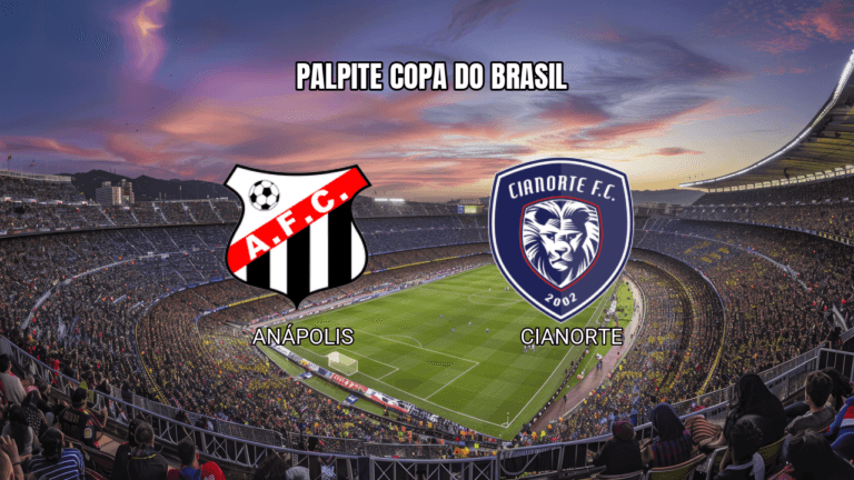 Palpite Anápolis x Cianorte na Copa do Brasil: Análise e estatísticas 25/02/2026