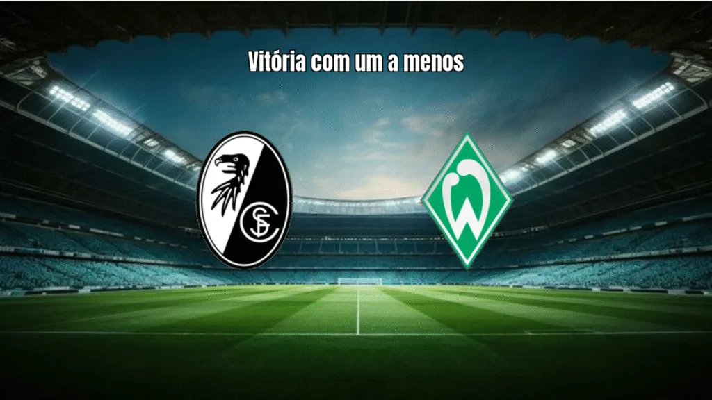 Freiburg vence Werder Bremen com 10 jogadores na Bundesliga