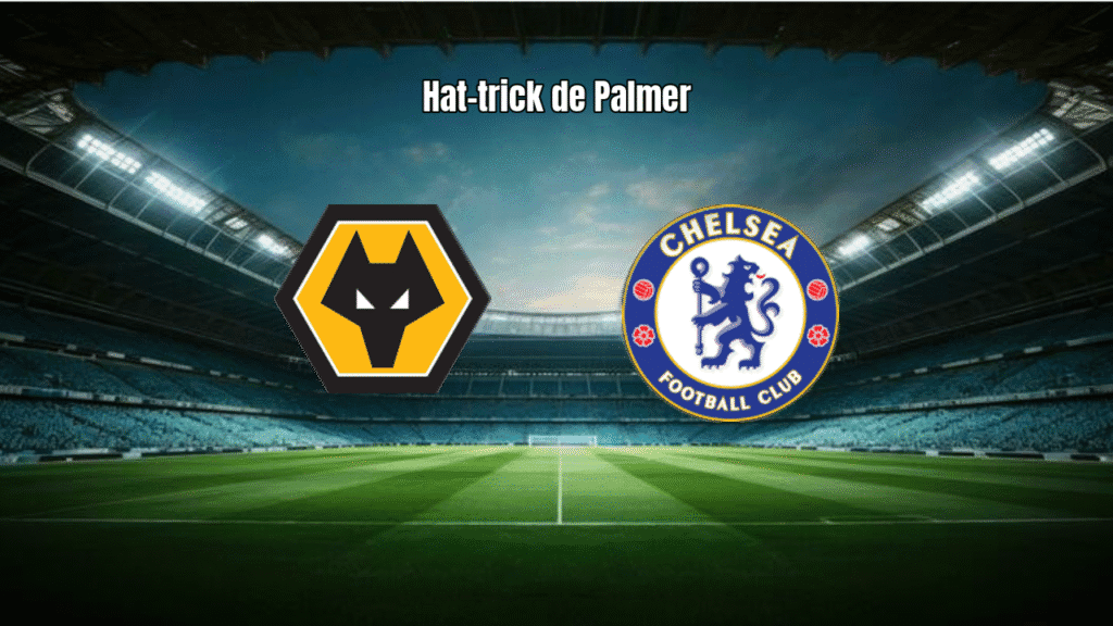 Chelsea vence Wolves com hat-trick de Palmer na Premier League