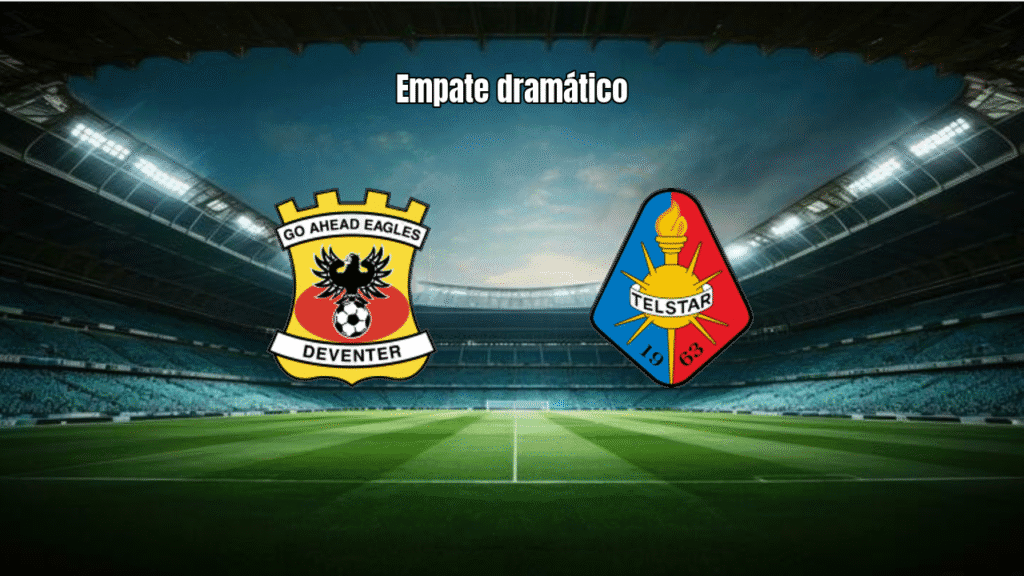 GO Ahead Eagles 1-1 Telstar: Empate nos acréscimos na Eredivisie