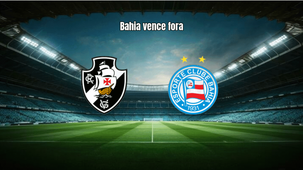 Bahia vence Vasco por 1 a 0 com gol de Luciano Juba no São Januário