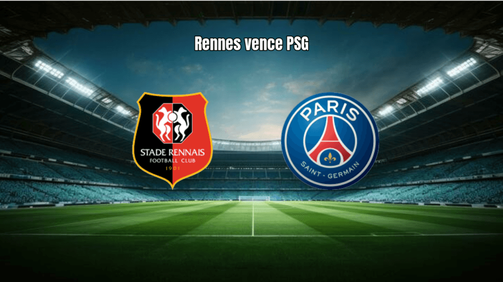Rennes surpreende PSG por 3 a 1 na Ligue 1 com eficiência ofensiva